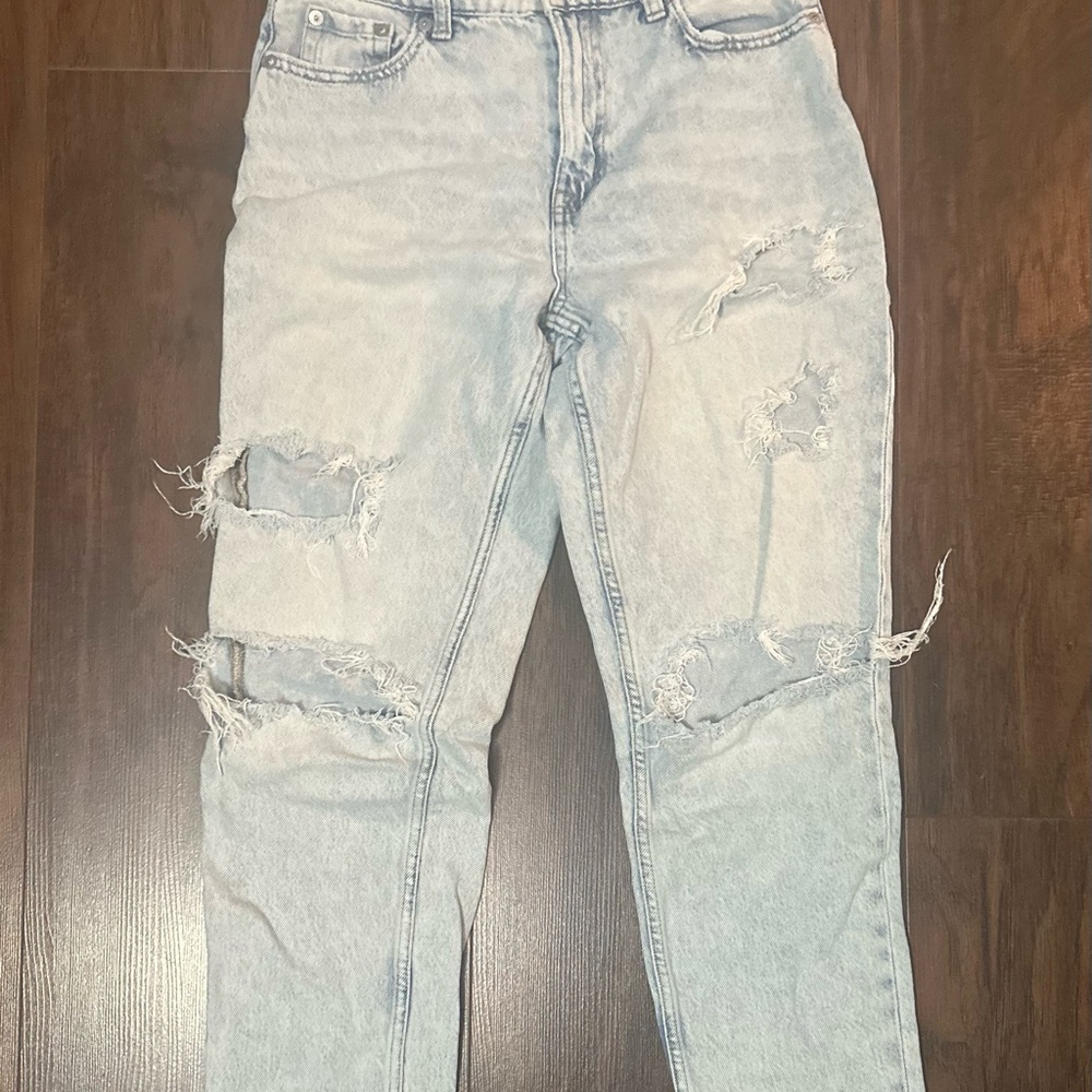 Aeropostale Light Blue Distressed Women Jeans